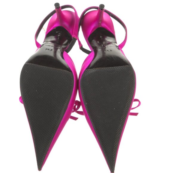 Balenciaga Satin Bow Accents Slingback Pumps - SZ IT 36.5 - Picture 5 of 6